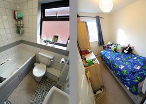 Bathroom and Bedroom- click for photo gallery